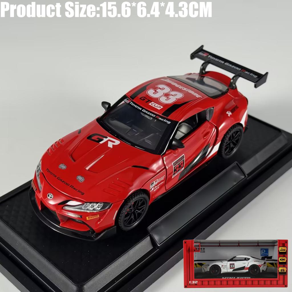 1:32 Toyota Supra GT4 GR Track Version Supercar Alloy Metal Diecast Model Car Home Trendy And Desktop Display Ornaments Birthday