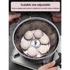 Adjustable Stainless Steel Steaming Rack - 3-Size Foldable Multi-Functional Steamer for Buns, Dim Sum & Fruits (Dishwasher Safe)