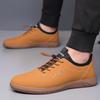 Fashion Male Lightweight Skate Shoe Mens Stylish Sneakers Leather Outdoor Vulcanize Shoes Handmade Flats 2025 New Men Casual Footwear