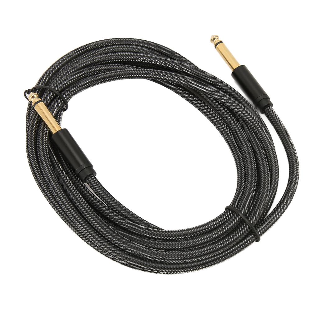 Guitar Cable Professional 1 4 Inch 6.35mm Male Nylon Braiding Instrument AMP Cord for Bass Keyboards Speakers