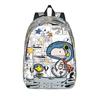 Snoopys Floral Encounter Backpack for Men Women Fashion High School Work Daypack  Laptop Computer Shoulder Bag Outdoor