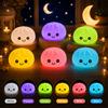 Cute Glowing Dumpling Night Light with Steamer, Funny Kawaii Desktop Ornament, Creative Birthday Gift