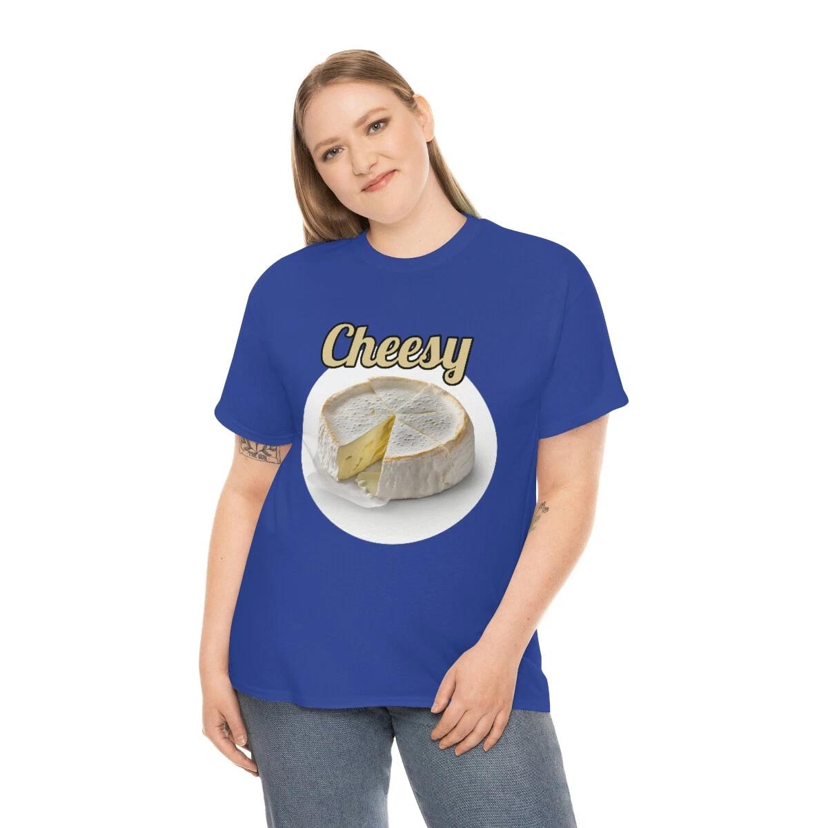 Cheesy - funny t shirt - Unisex Heavy Cotton Tee 2XL