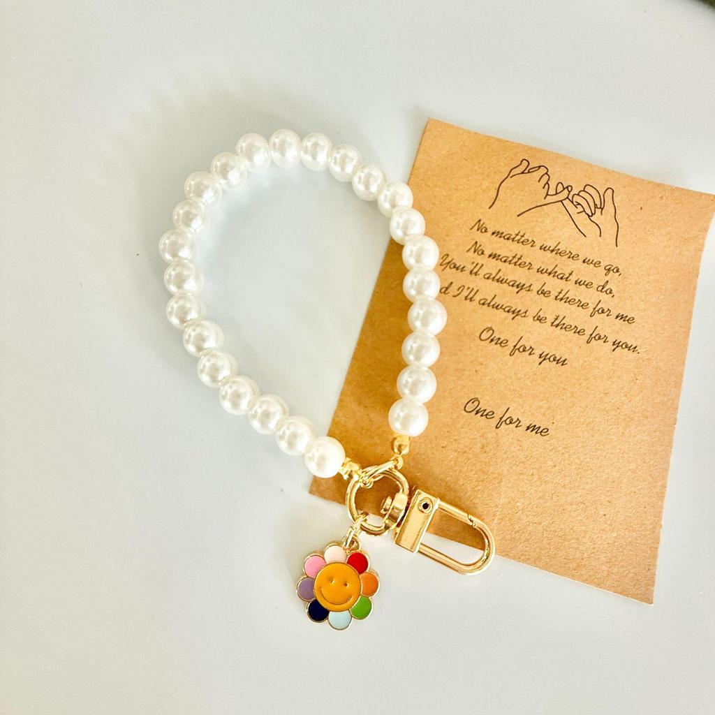 צמיד אהבה יצירתי ותליון מחזיק מפתחות מפנינים תכשיטים