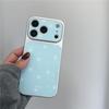 Große Sternenfenster-Handyhülle mit Sternenanhänger, Kompatibel mit iPhone 17/16 Pro/15/14 Pro, Koreanischer Stil für Frauen