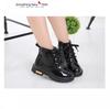 Kids' Non-slip Leather Ankle Boots - Autumn/Winter Velvet-Lined for Boys and Girls