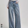 Back-Waisted Wash Wide Denim Jeans (J100501)