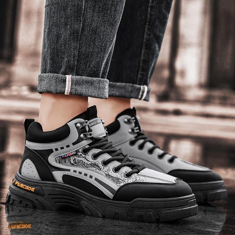Ankle Boots Outdoor Shoes for Men Apring and Autumn Men's Autumn Sneakers Soft and Comfortable Wear-resistant Non-Slip Fashion