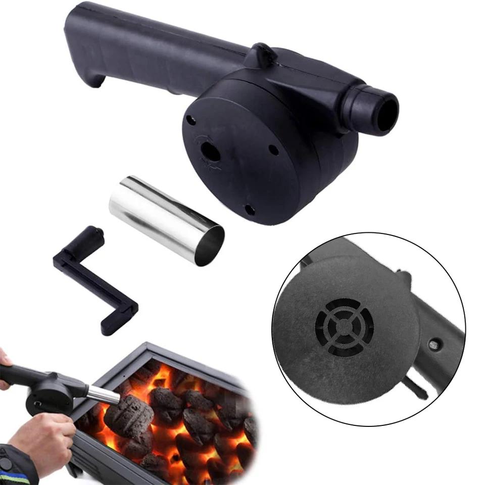Tragbarer handgekurbelter BBQ-Luftgebläse Blasebalg Schnelles Feuerzeugwerkzeug für Outdoor-Camping und Picknick-Zubehör