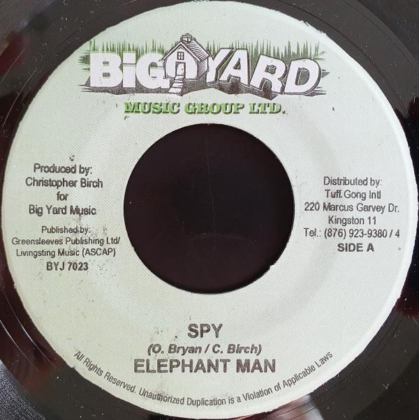 

7inch Record ELEPHANT MAN / ANTHONY CRUZ - Spy / Represent BYJ7023 Big Yard Music 2004 Jamaica Reggae, Ska & Dub Used