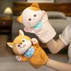 Firewood Dog Animal Plush Hand Puppet Role-Playing Hand Finger Story Puppet  Parent-Child