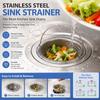 1/3Pc Stainless Steel Kitchen Sink Filter, Garbage Food Residue/Hair Catcher, Keep Your Bathtub