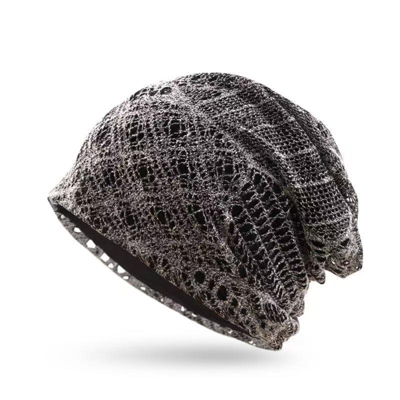 Women's Artistic Hollow Pattern Layered Summer Hat - Breathable, Fashionable & Retro Design for Casual Outings.