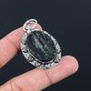 Daughters Day Deal Sterling Silver Natural Black Tourmaline Rough Sister Pendant