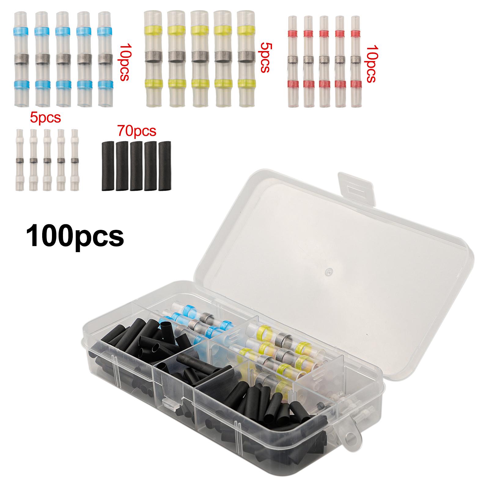 

Waterproof Solder Seal Heat Shrink Butt Wire Connectors Terminals Butt Splice Cable Crimp Electrical Wire Cable Connector