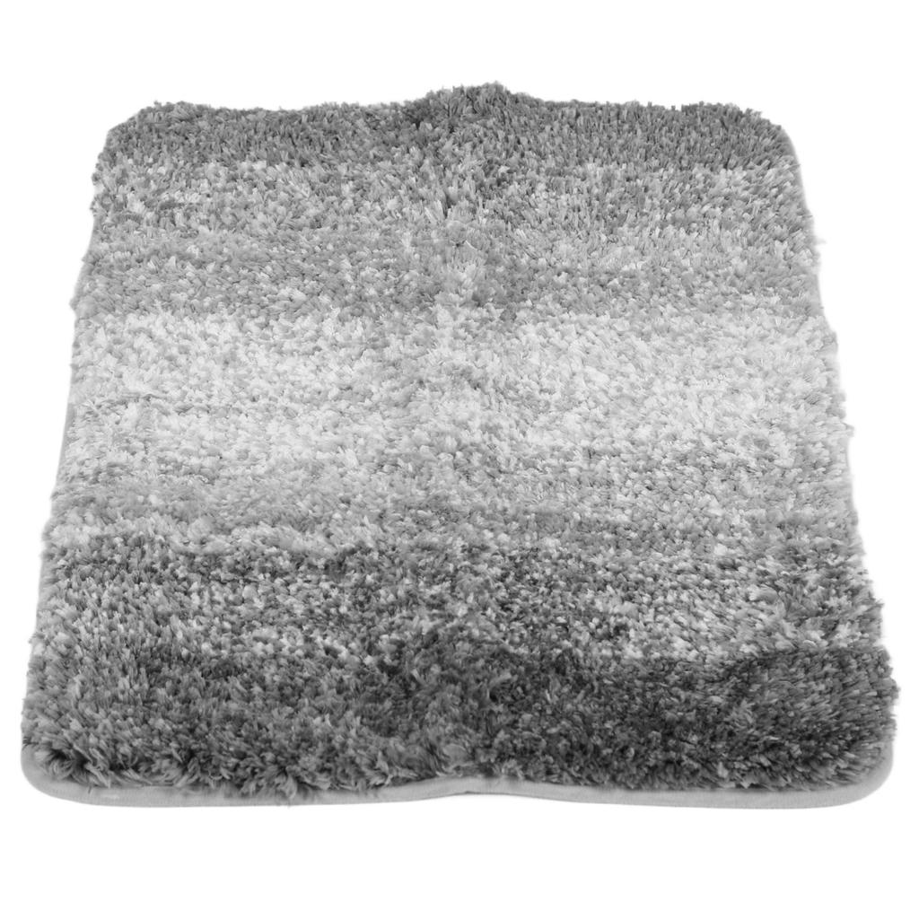Bathroom Rugs Gradient Color Anti Slip Absorbent Polyester   Bath Floor Mat for Home Entrance Restrooms