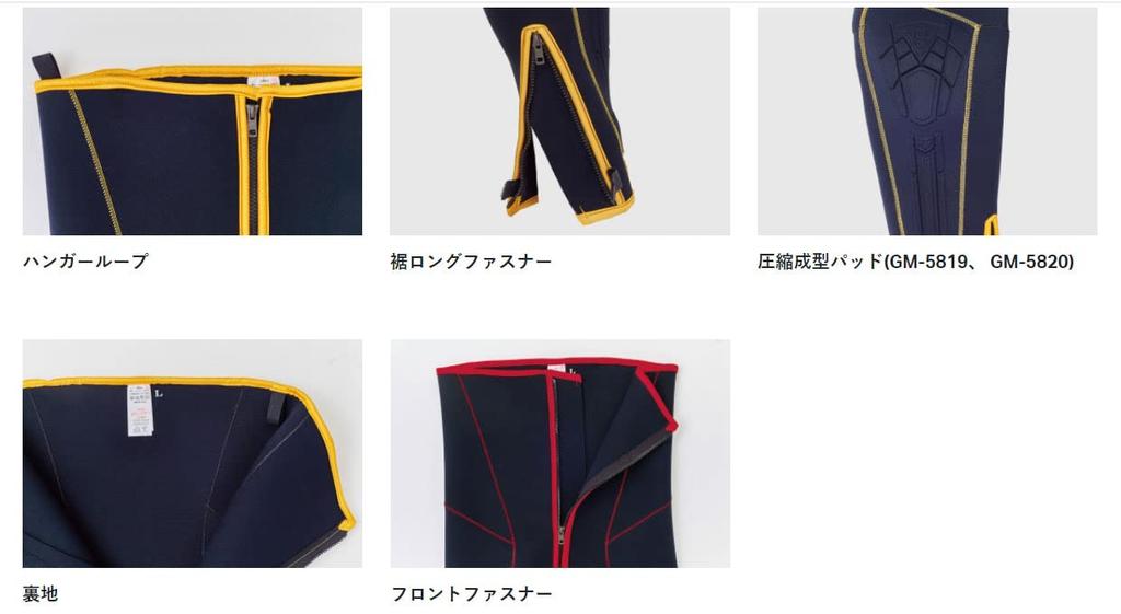 Gamakatsu Ayu Tights GM5820 L (2mm thick) Black/Gold