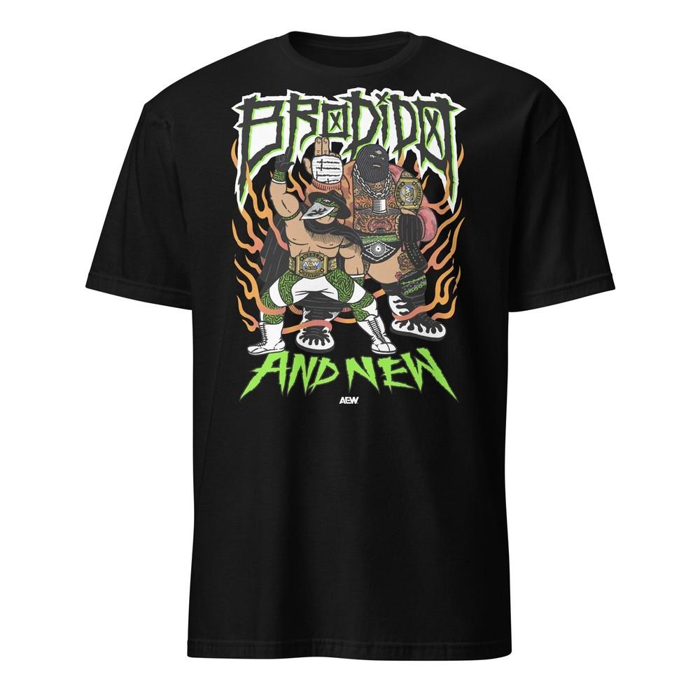 Brodido AND NEW Official AEW TShirt Unisex T-Shirt L