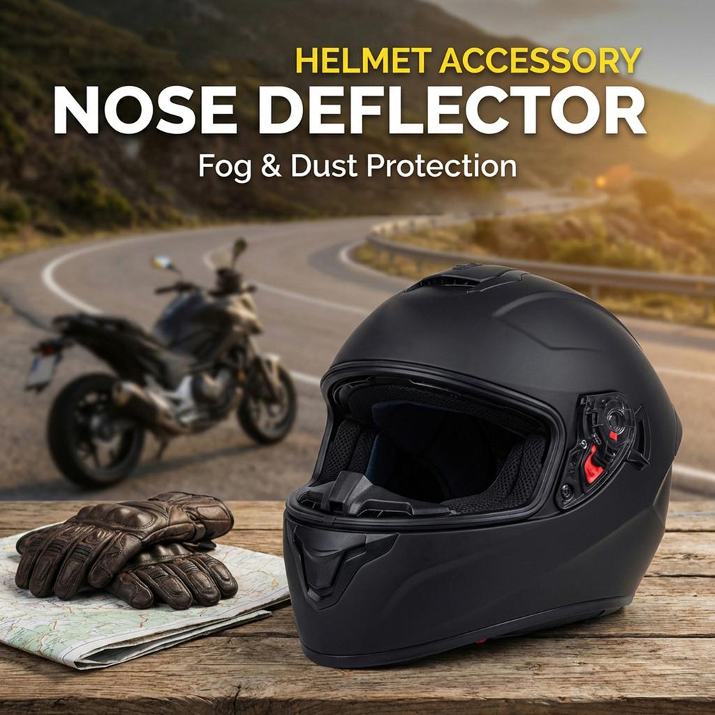 Scudo Nasale Antipolvere Per Modelli Selezionati di Caschi da Bici Assicura una Guida Sicura Protezione Nasale Respiratoria per Casco Deflettore del Respiro