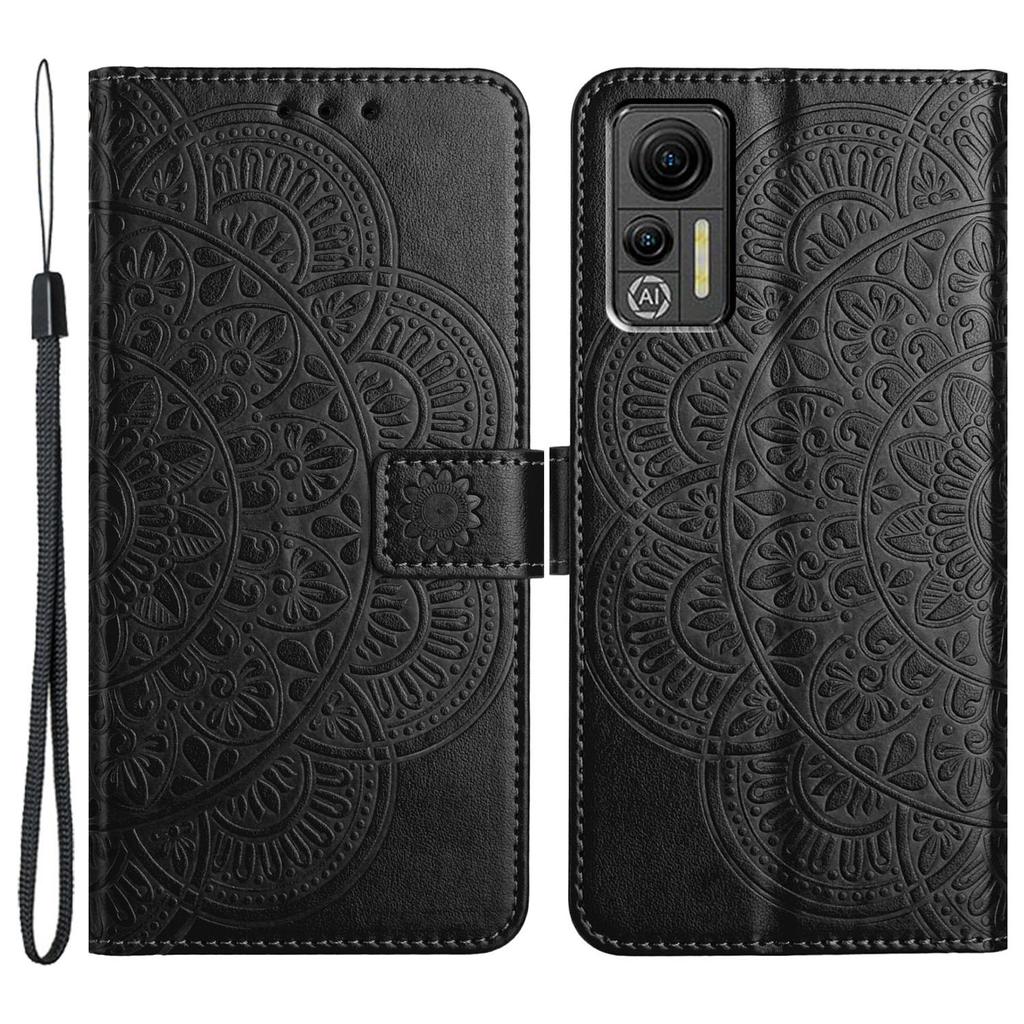 For Ulefone Note 14 Case Wallet Leather Phone Cover Imprinted Mandala Flower