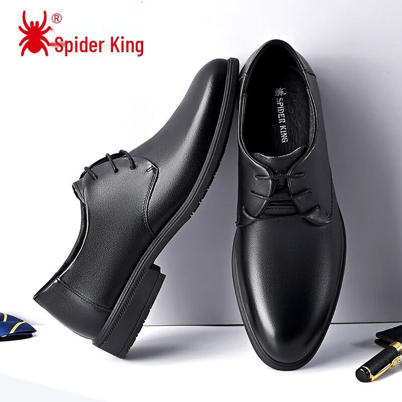 Spider King Men s 28015 Genuine Leather Derby Dress Shoes 40