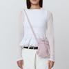 Pleatsmama Mini Crossbow Bag Pale Pink Glitter
