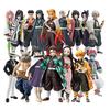 Anime Demon Slayer Kimetsu No Yaiba Figure Kamado Tanjirou Action Figure Agatsuma Zenitsu Nezuko Warrior PVC Model Toys