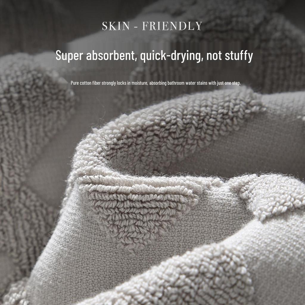 Antibacterial Quick-Dry Non-Slip Bathroom Floor Mat with Water Absorption