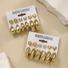 Hot-selling premium earrings, love water drop women's earrings set, multiple pairs of CCB twist earrings.