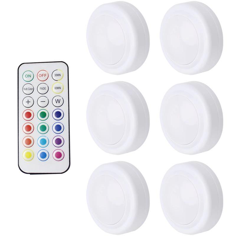 16-Farben RGB-Strahler mit Fernbedienung Schranklicht Weinschranklicht Berührungs-LED-Licht Lichtsensor-Licht