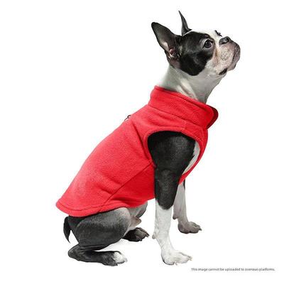 Ropa para mascotas de forro polar grueso de color sólido