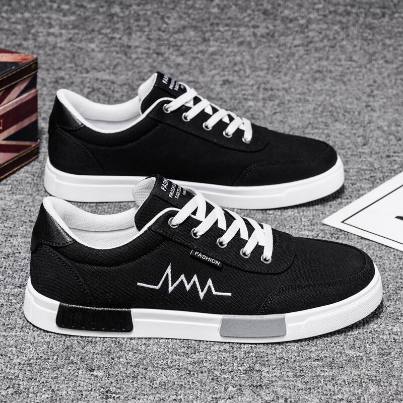 

Canvas shoes men s 2025 spring men s shoes new casual shoes men s low-top sports shoes trendy versatile flat baseplate shoes 39