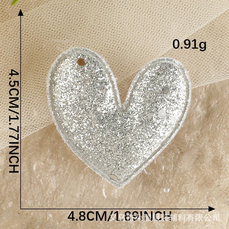 Duoku Embroidery Three-Dimensional Love Badge Embroidery Sticker Sequined Love Accessories Hairpin Cloth Label Clothing Accessories Cloth Sticker