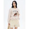 Double-Fleece Graphic Sweatshirt Ivory