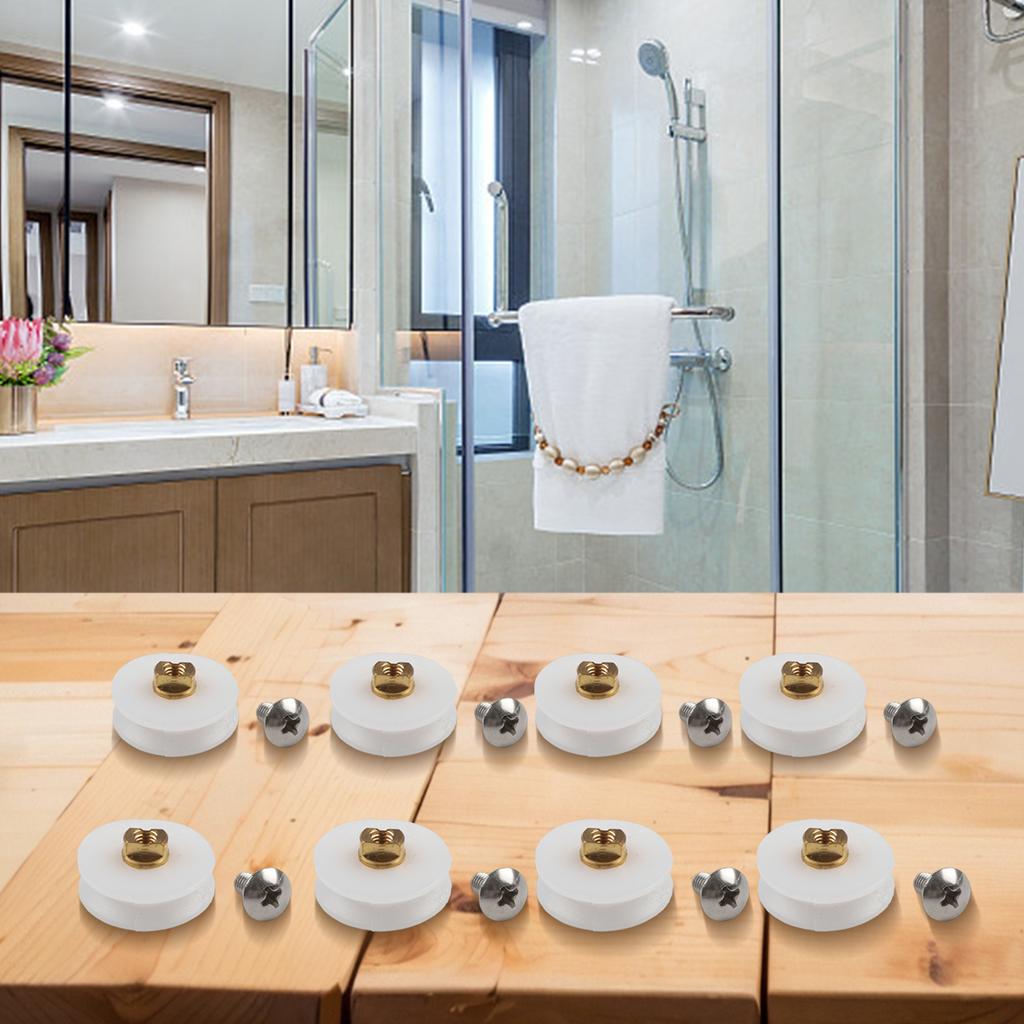 Kompatible Duschteile Ersatz-Rädchen Perfekt für DIY-Projekte Einfache Montage Duschrollen Rolle