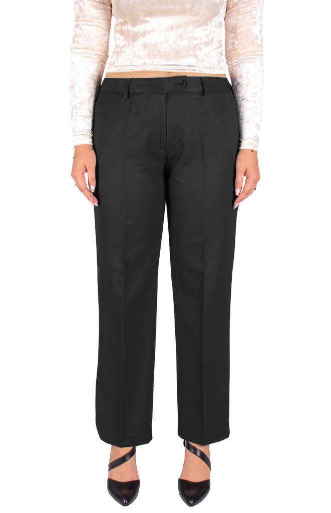 Eleganckie Spodnie Damskie Wizytowe Spodnie Rozszerzane Czarne 42 /31 Xl