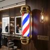 Ceiling Post Led Lamp Barberska Barberski Barber Sign Advertising Salon 68cm