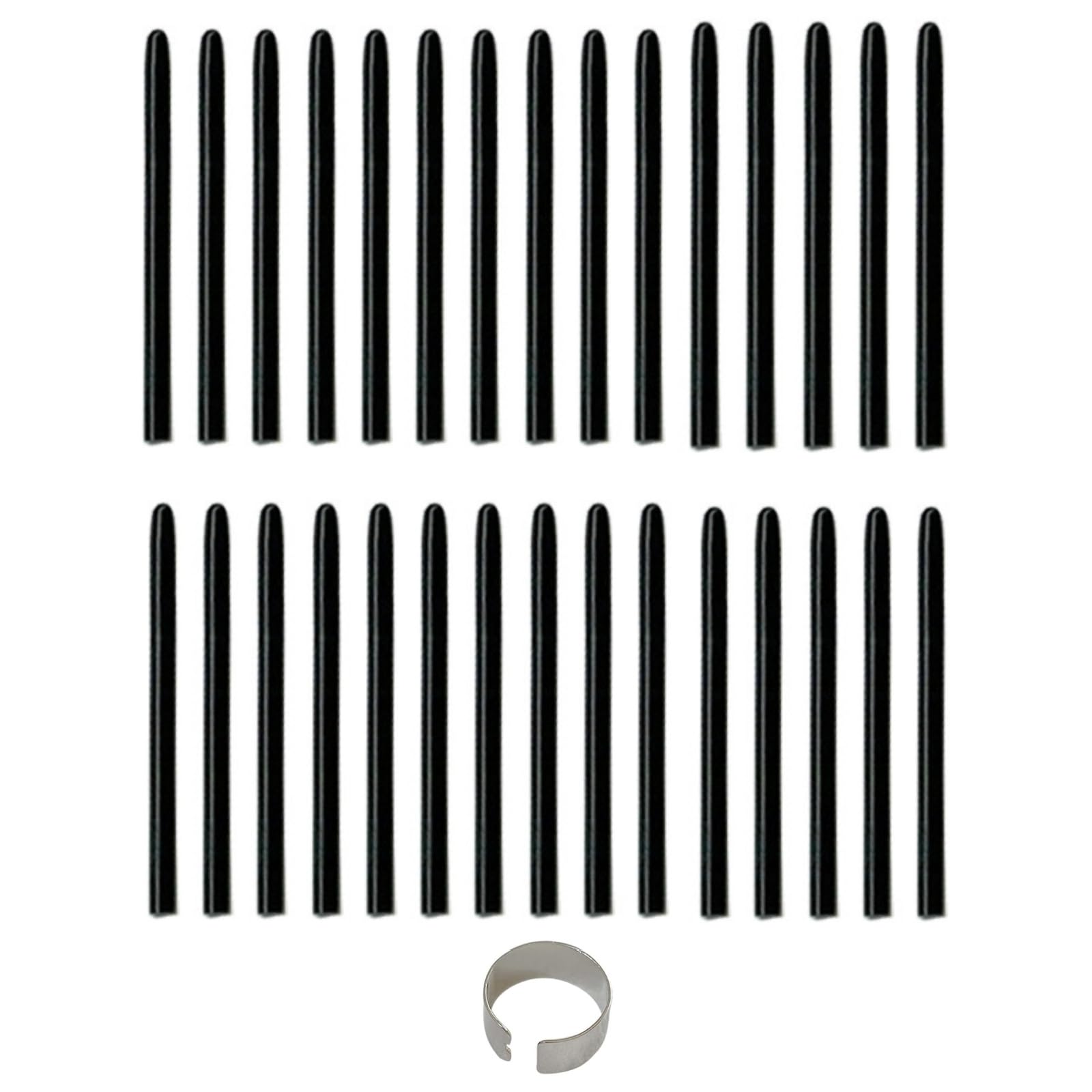 

[30-Pack] Wacom Pen 1 Replacement Nibs, Standard, for Wacom Pro Pen 1, Black, Includes Nib Remover, for Drawing and Drawing Tablets, Black (30-Pack)
