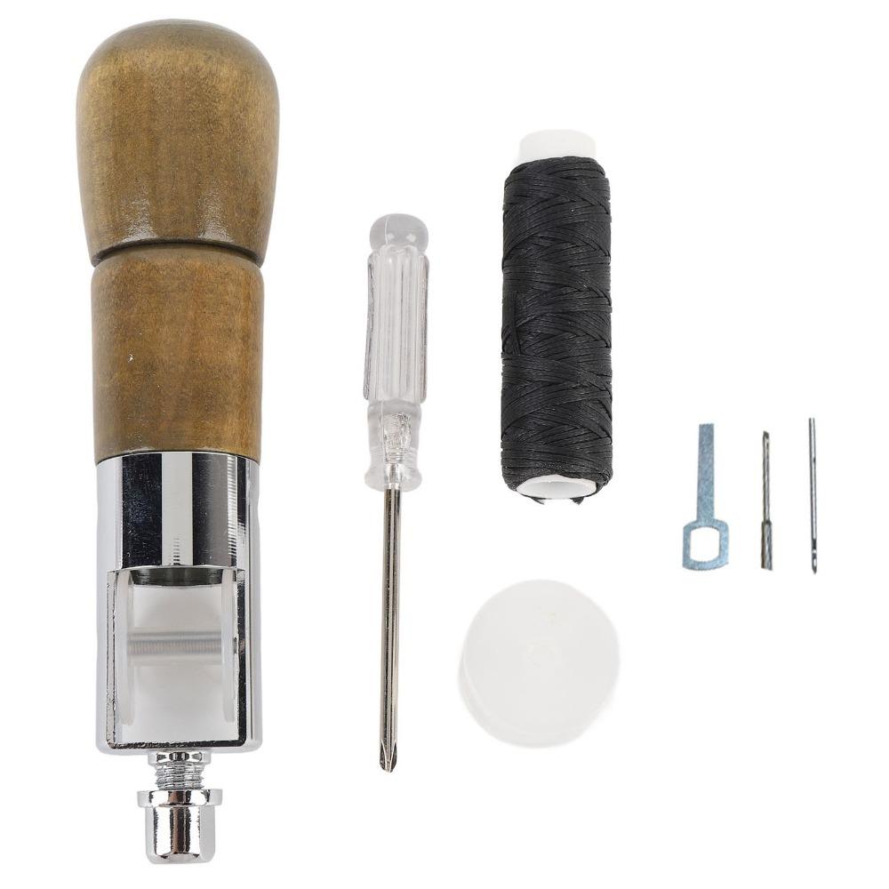 Ergonomic Wooden Handle Leather Sewing Tool Hand Stitching Tool  Saddles And Shoes
