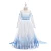 Frozen Princess Dress For Girls Elsa Snowflake Costume Blue And Purple Ages 3-10