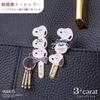 PEANUTS Bag Key Clip Mini Snoopy Lots 2 Types Key Clip Key Holder Bag Charm Snoopy Goods [Three Carat] (Snoopy Lots)