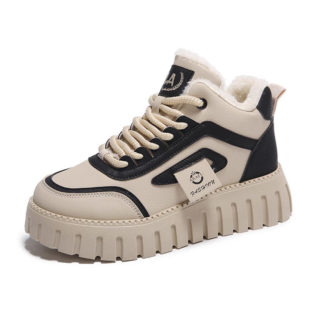 Cotton Shoes New Winter Women's Shoes Velvet Thickened Sports and Leisure Shoes Platform Snow Boots Warm Short Boots