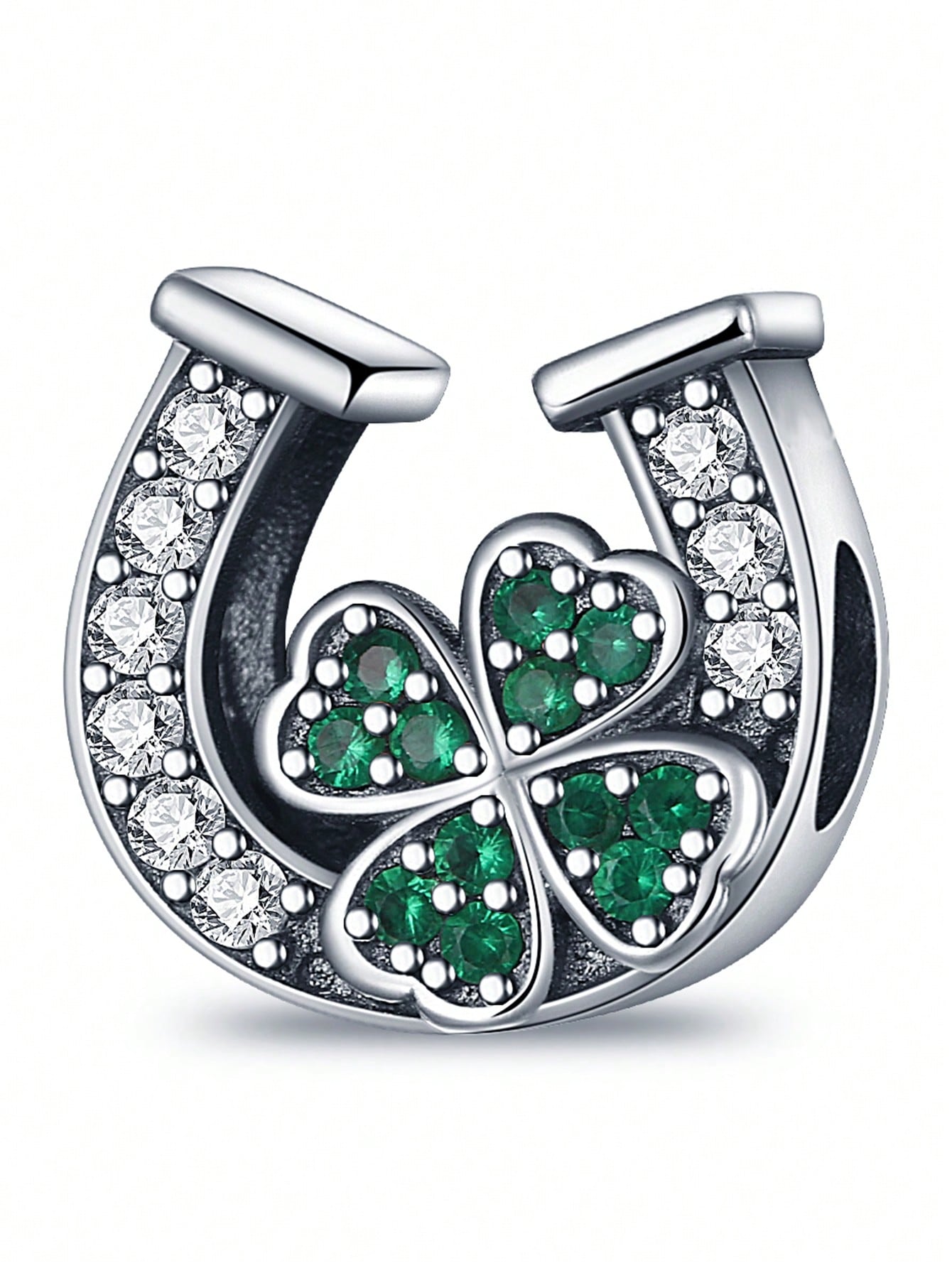 

Charm Bead Charms Plata Family Love FourLeaf Shamrock Bead Charms for Charm Bead Charms Originales Bracelets Bead Charms Jewellery Making Womens Gif