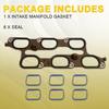 Cylinder Engine Intake Manifold Gasket Upper Lower for Cadillac CTS SRX 10-15 EV