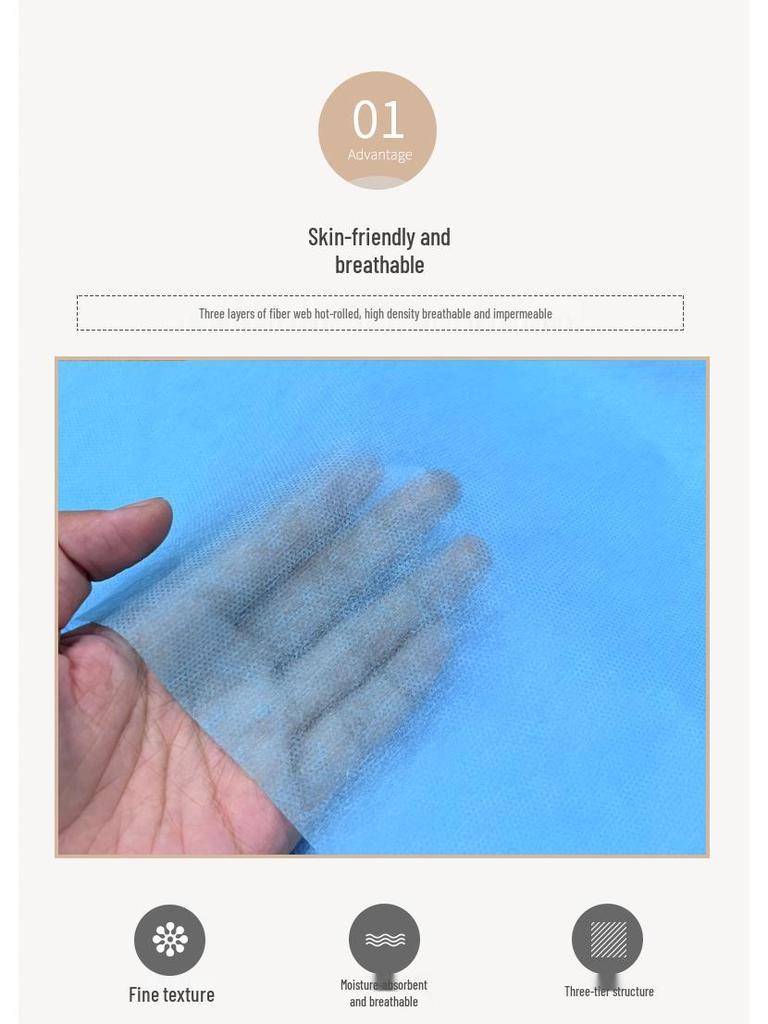 100 Disposable Non-Woven Waterproof & Oil-Proof Massage Bed Sheets with Hole - Thickened for Beauty Salons
