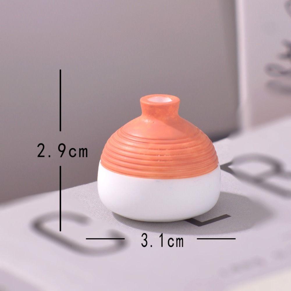 Simulation Mini Small Vase Micro Landscape Resin Model Small Ornament Scene Decoration Small Props