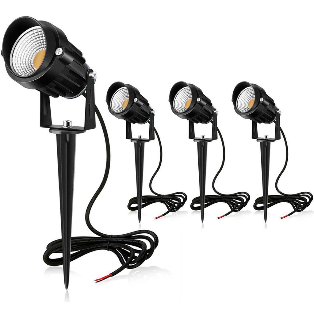 LED Tree Spotlight: 5W/7W, 85-265V AC, IP65 Waterproof, Lawn Ground Plug Light for Garden and Landscape.