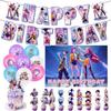 Kpop Demon Hunters Birthday Decorations Singer Party Favors Balloon Disposable Tableware Tablecloth Plates Cups Baby Shower Toys
