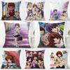 C-Clannad Cushion Cover Pillow Case Soft Friendly Fabric & Concealed Zipper