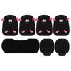 Coussin de siège d'hiver en peluche noire à grands yeux pour Changan CS35, CS55PLUS, CS75